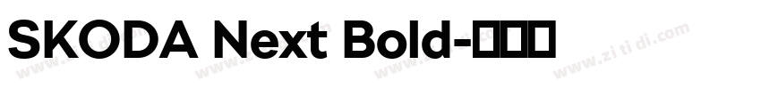 SKODA Next Bold字体转换